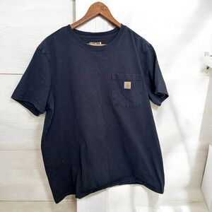 Carhartt Navy  T-Shirt with pocket XL y2k streetwear
